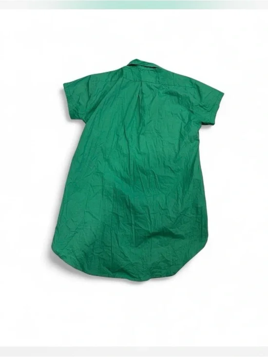 Blanco Bright Green Short-Sleeve Shirt Mini Dress - Picture 3 of 4